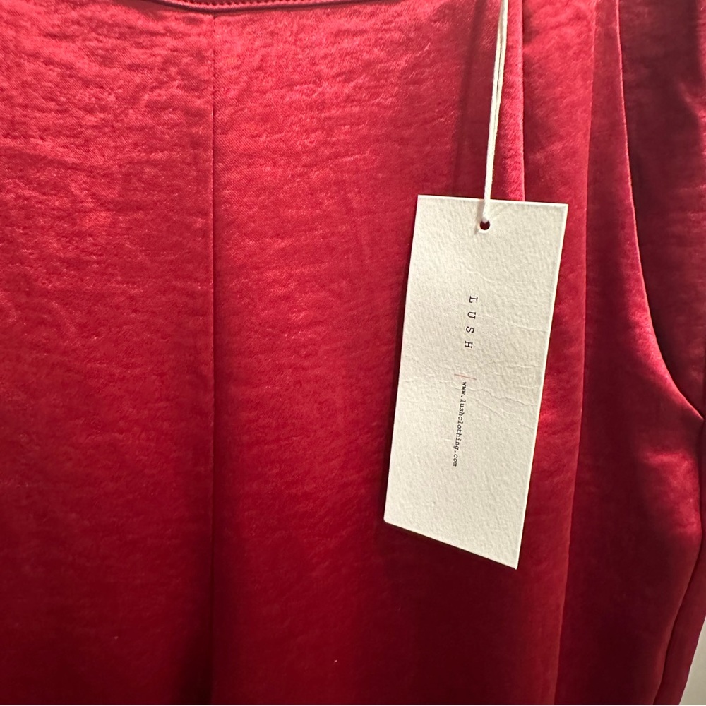 Lush Vibrant Red Women's Blazer - Picture 3 of 4